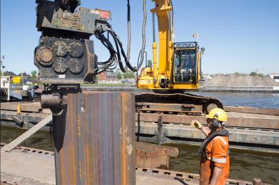 Vervangen oeverconstructie Waterlelie Katwijk