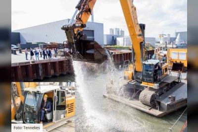 Start baggerwerken in havens Kampen