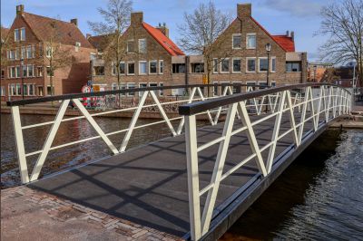 Nieuwe loopbrug Meppel