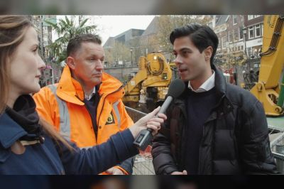 Vernieuwing lage walmuren Oudegracht Utrecht