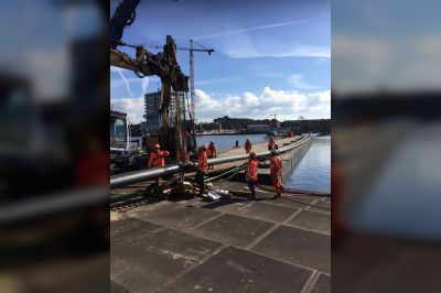 Aanbrengen zinkerleiding Ertshaven