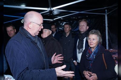 Gezellige borrel voor bewoners Wolwevershaven