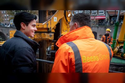 Vernieuwing lage walmuren Oudegracht Utrecht