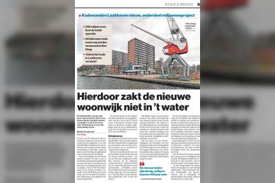 Hierdoor zakt de nieuwe woonwijk niet in het water