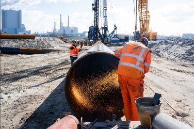 Een RoRo-kade aan de Maasvlakte