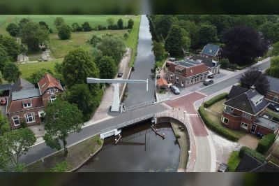 Schaive Klabbe bij entree van Muntendam