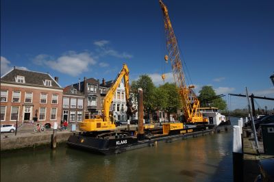 Herstel kademuur Wolwevershaven Dordrecht