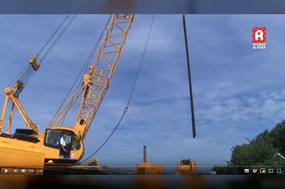 Werkzaamheden langs Oude Rijn bij Zwammerdam in beeld bij TV-West