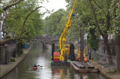 Vernieuwing lage walmuren Utrechtse Oudegracht succesvol