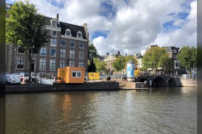 Versterken kade hoek Amstel-Heerengracht