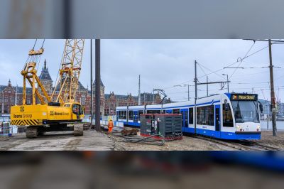 Complexe logistieke uitdaging: "Sluiten bouwkuip dwars door tramtracé"