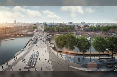 Voor het CS Amsterdam kleurt het geel