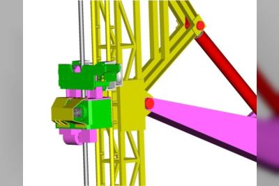 Trilblok met centrale doorvoer