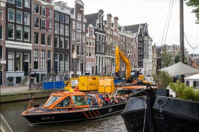 Herstel kademuren Herengracht Amsterdam