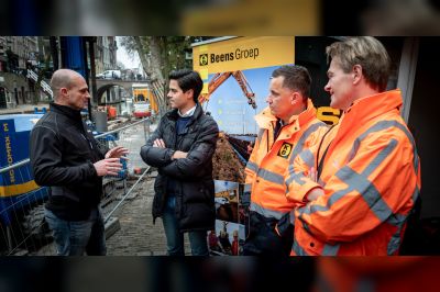 Vernieuwing lage walmuren Oudegracht Utrecht