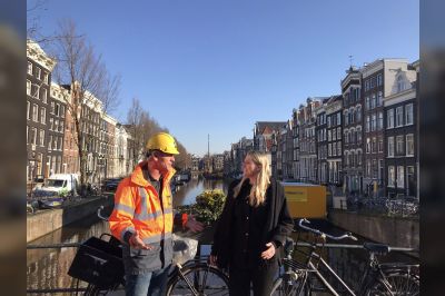 Vernieuwen kademuren in Amsterdam