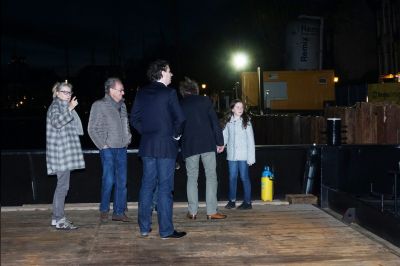 Gezellige borrel voor bewoners Wolwevershaven