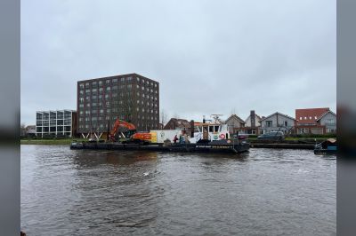 Werkschip MS Karst is koploper in emissievrije waterbouw