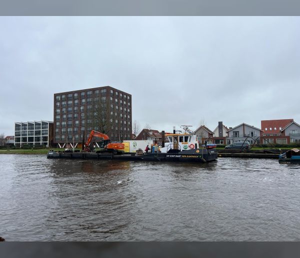 Werkschip MS Karst is koploper in emissievrije waterbouw