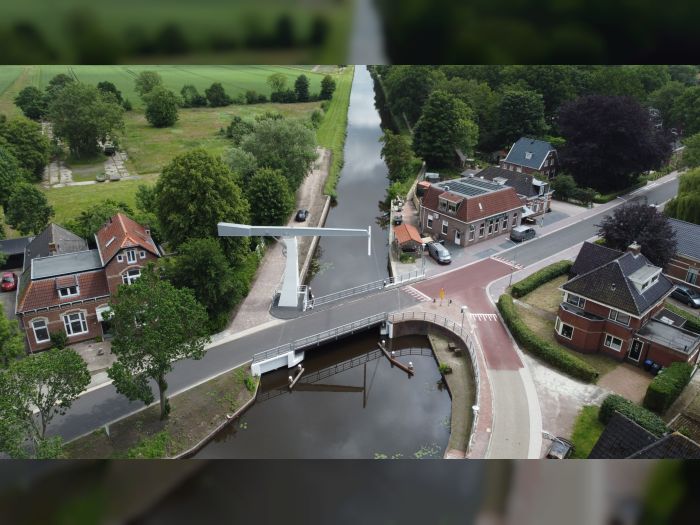Schaive Klabbe bij entree van Muntendam - Beens Groep