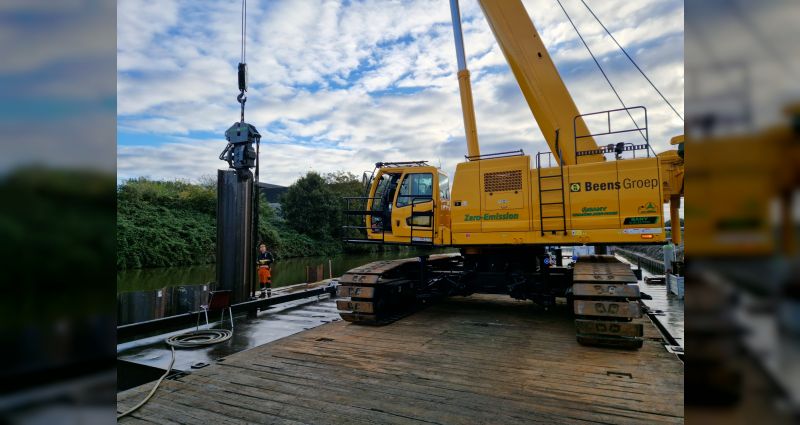 Sany SCE800TB-EV hijs- en funderingskraan