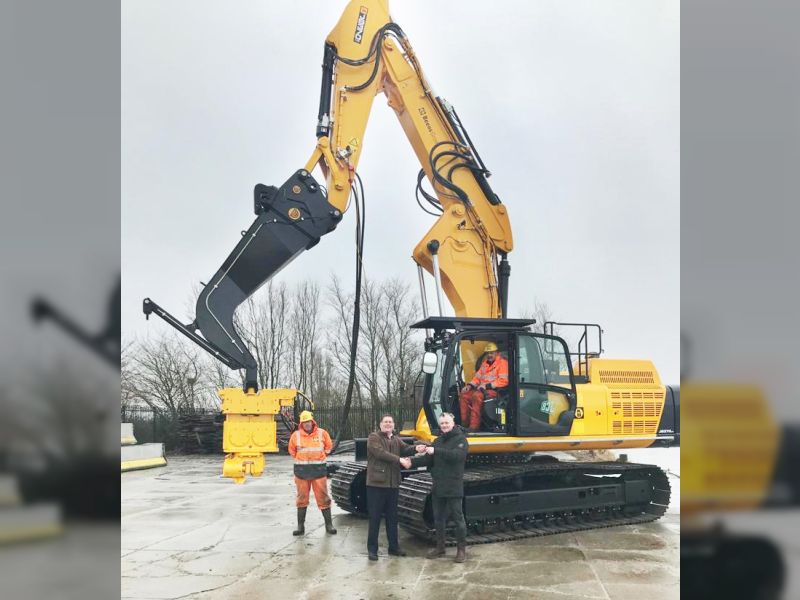 Nieuwe funderingsmachine